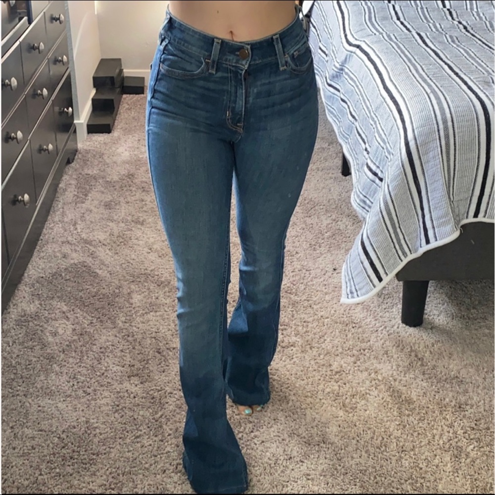Flare dark wash jeans